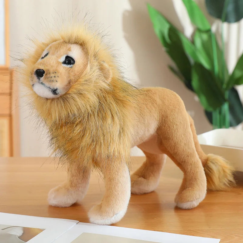Lion Peluche Réaliste - vue 2