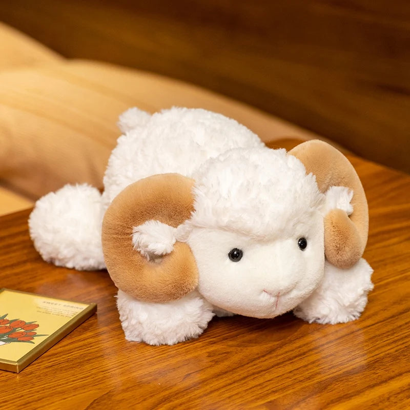 Doudou Mouton Blanc avec Cornes - vue 2