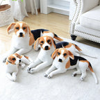 grande peluche beagle réaliste