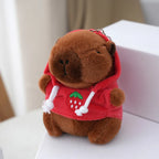 Porte Clés Peluche Capybara Hoodie Fraise - vue 2