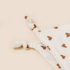 Doudou Plat Lapin - Motifs Cœur - vue 4