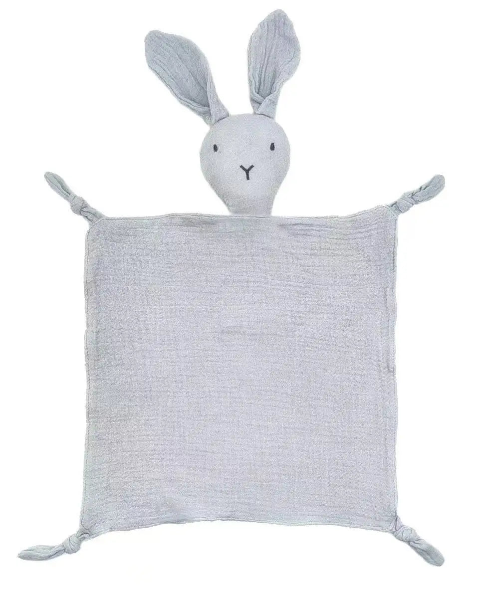 Doudou Plat Lapin - Gris - vue 2