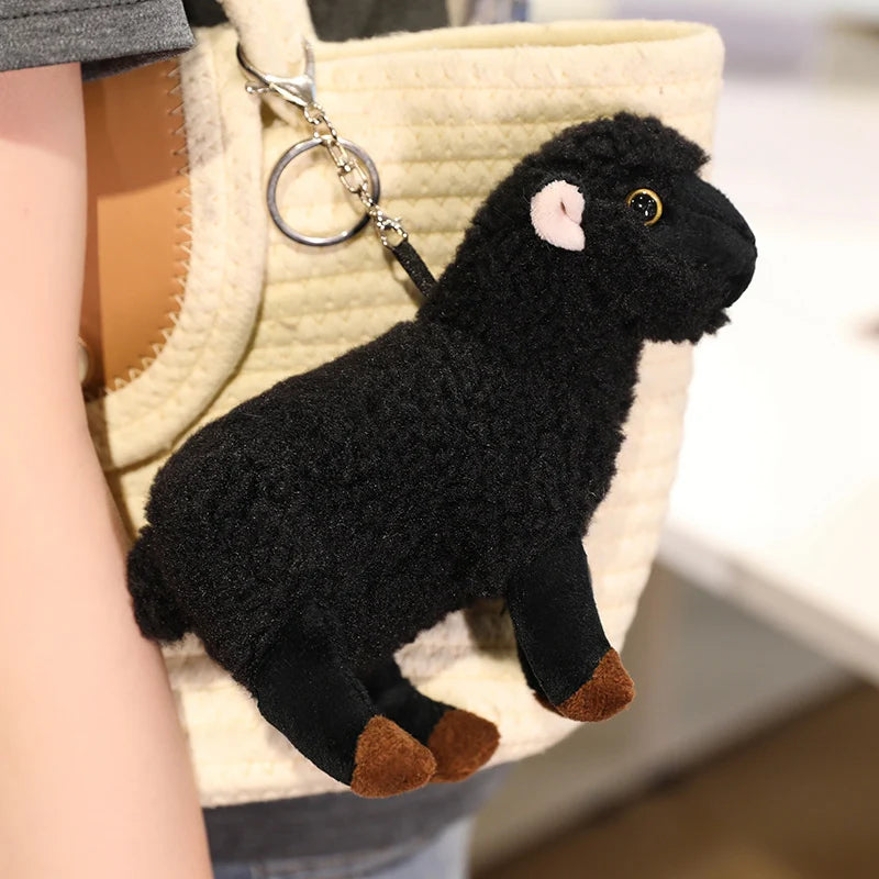 Porte Clé Mouton Noir en Peluche - vue 2