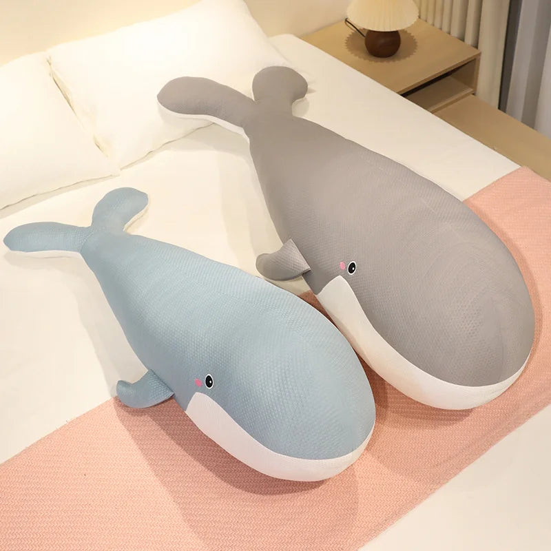 Coussin Peluche Baleine en Soie Glacée - vue 3