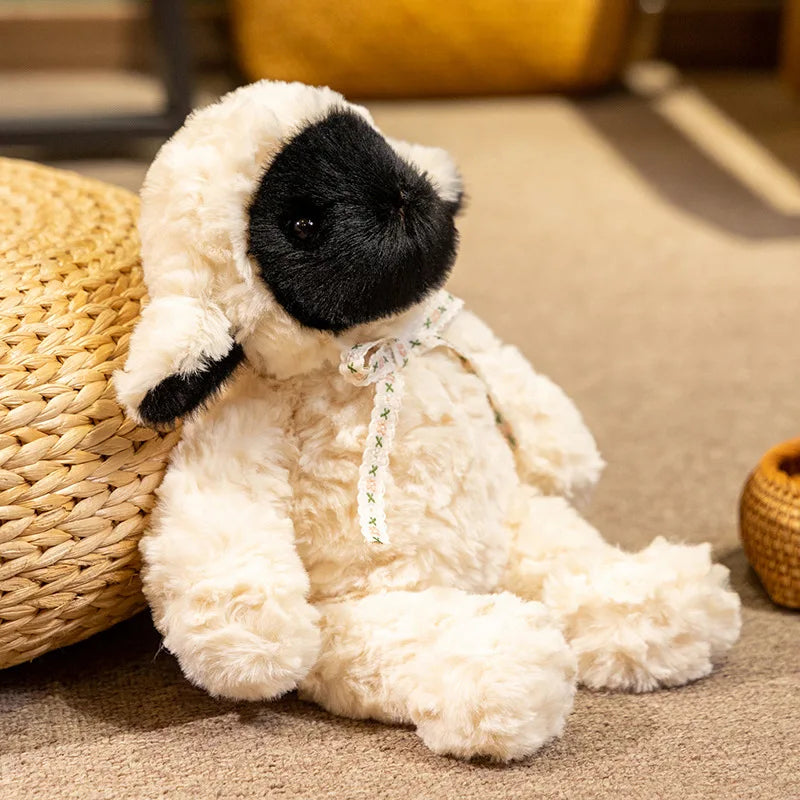 Peluche Petit Agneau Noir et Blanc - vue 3