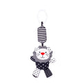 Hochet Suspendue Lion Noir et Blanc en Peluche - vue 2