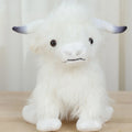 Peluche Vache Highland Blanche - 30cm - vue 2