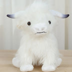 Peluche Vache Highland Blanche - 30cm - vue 2