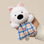 Doudou Plat Rembourrer Chien Blanc - vue 2