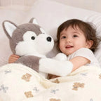 Peluche Husky Blanc - vue 2