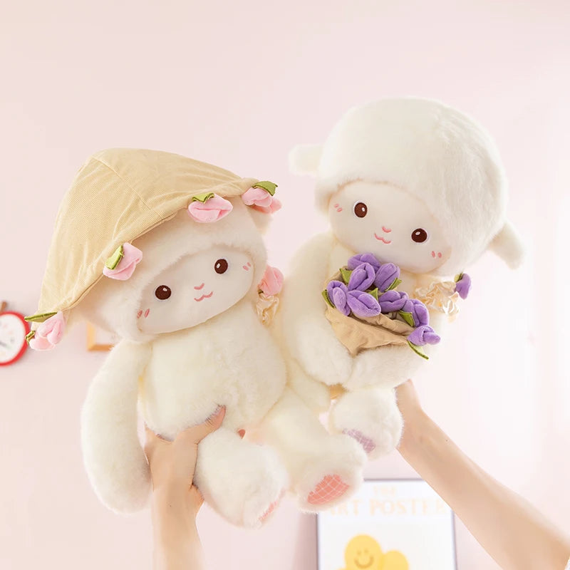 Peluche Mouton avec Bouquet de Fleurs - vue 4