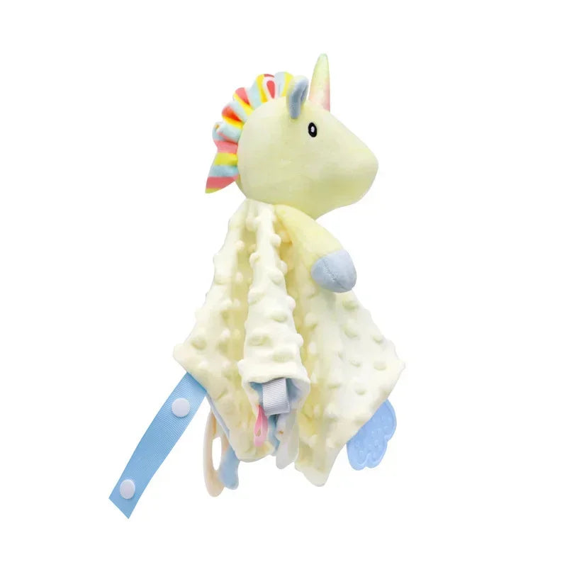 Doudou Mouchoir Licorne Jaune - vue 2