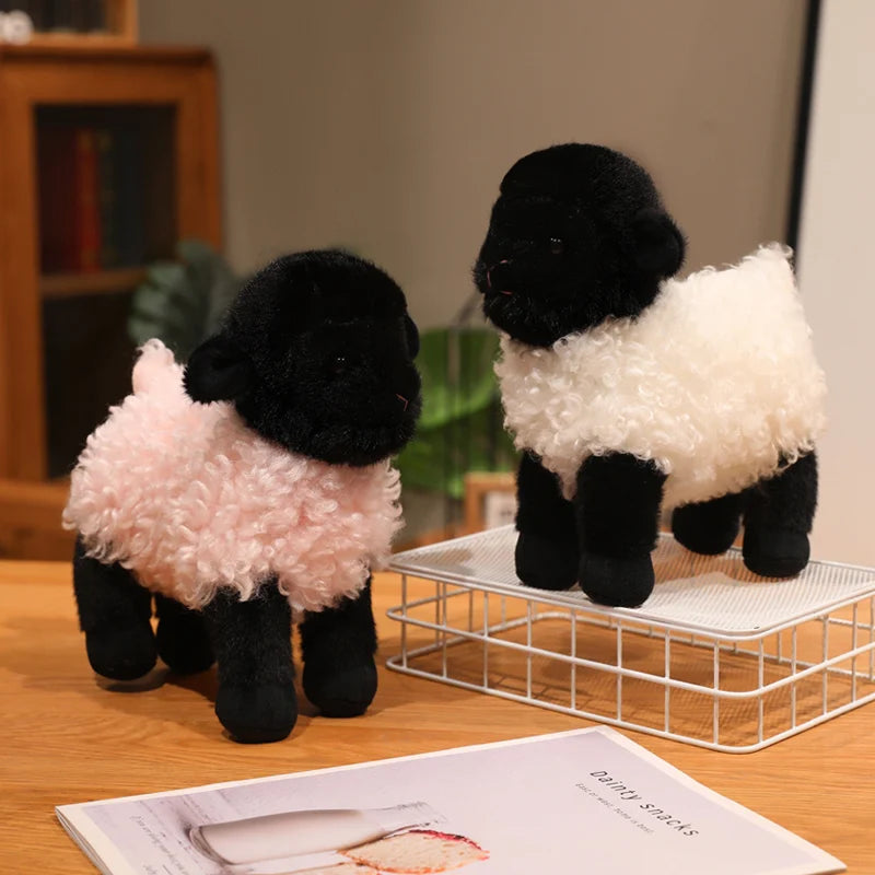 Peluche Agneau Noir avec Fourrure - vue 2