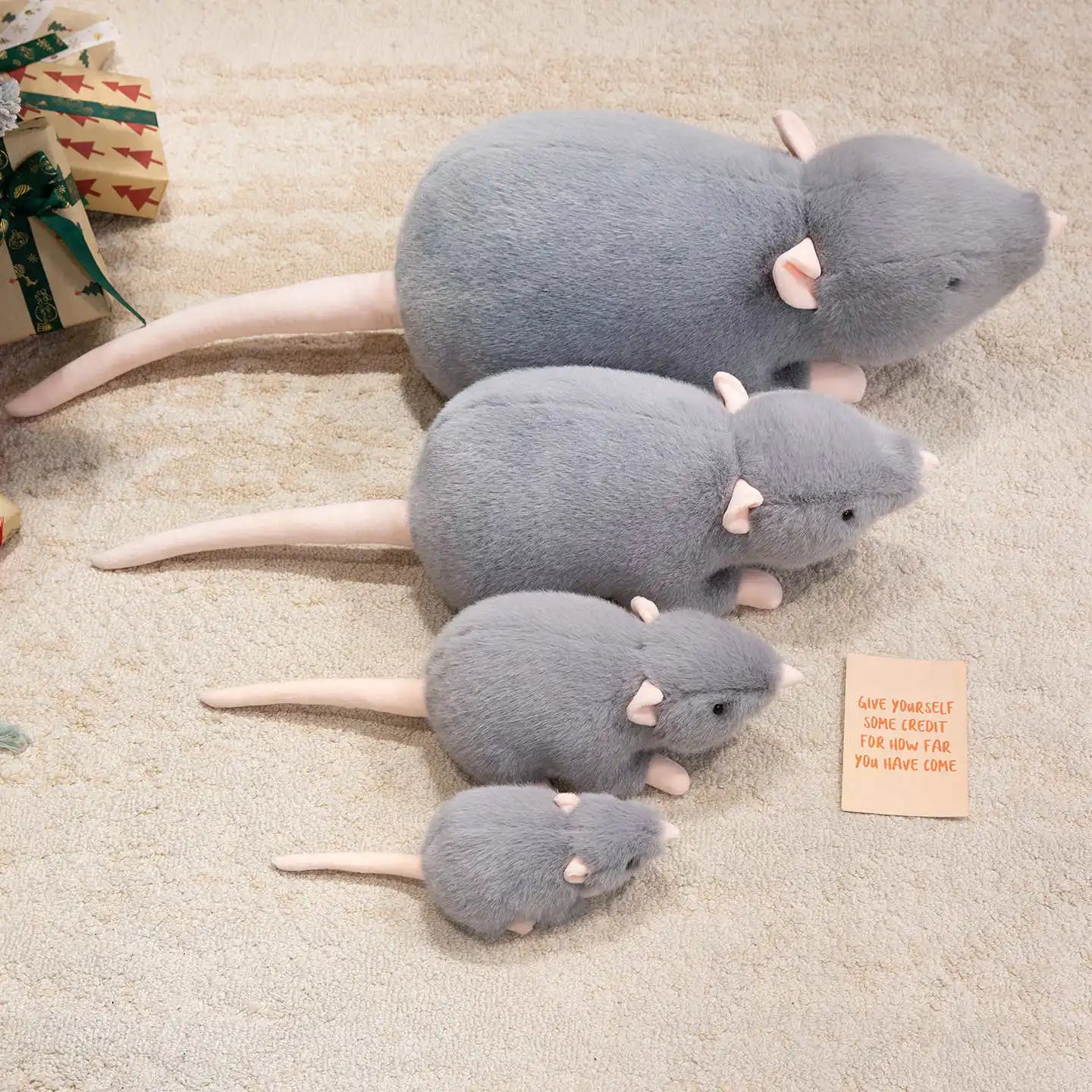 Peluche Souris Grise - vue 2