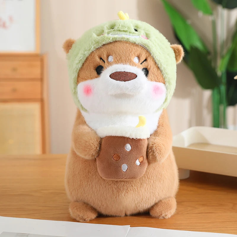 Peluche Loutre Beige Déguisé - vue 5