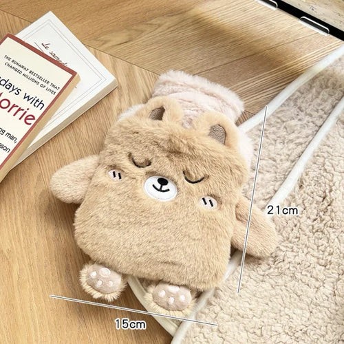 Bouillotte Peluche Beige - vue 2