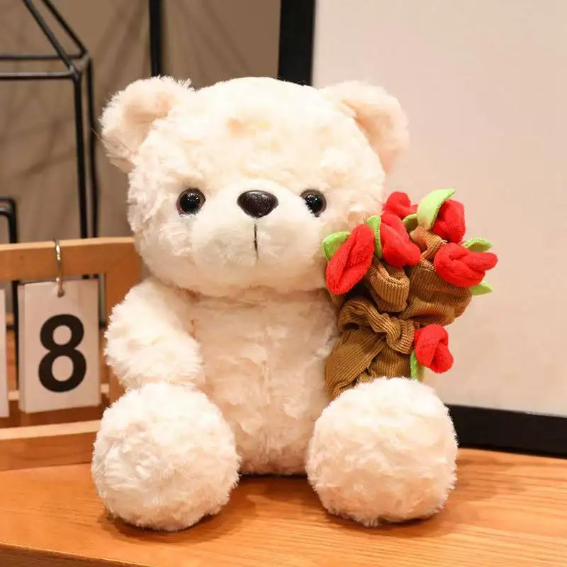 Nounours avec Bouquet de Fleurs - vue 5