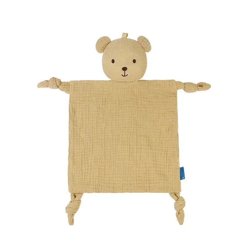 Doudou Serviette Ours Beige avec Bruit de Clochette - vue 2