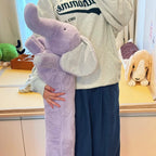 Coussin Peluche Éléphant Géant - Violet - vue 3