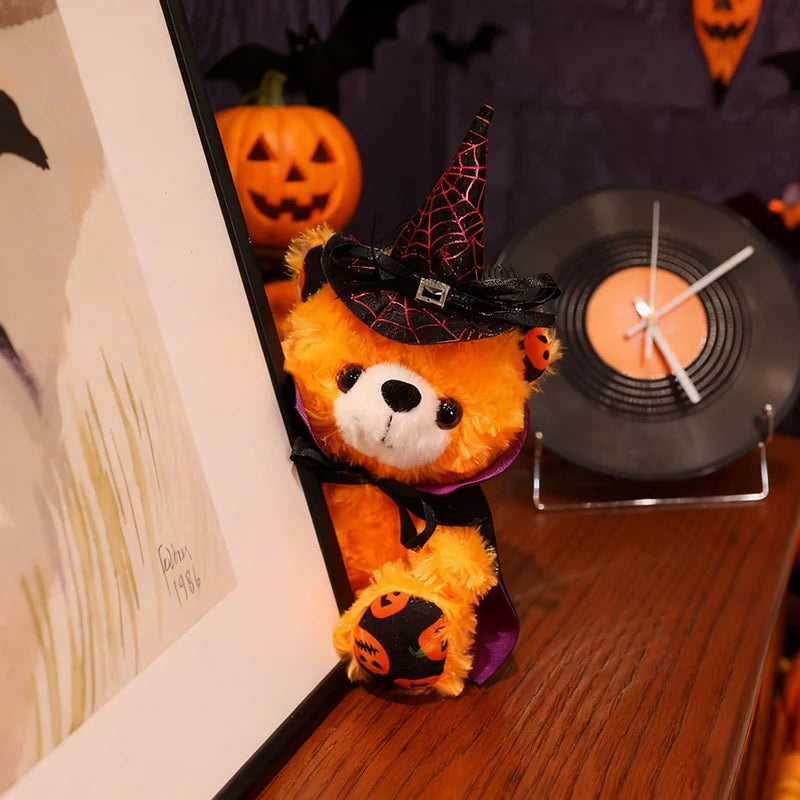 Peluche Ours Orange pour Halloween - vue 3