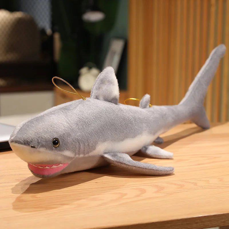Peluche Requin Blanc Réaliste - vue 5