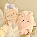 Peluche Lapin Bouillotte Rose - vue 3