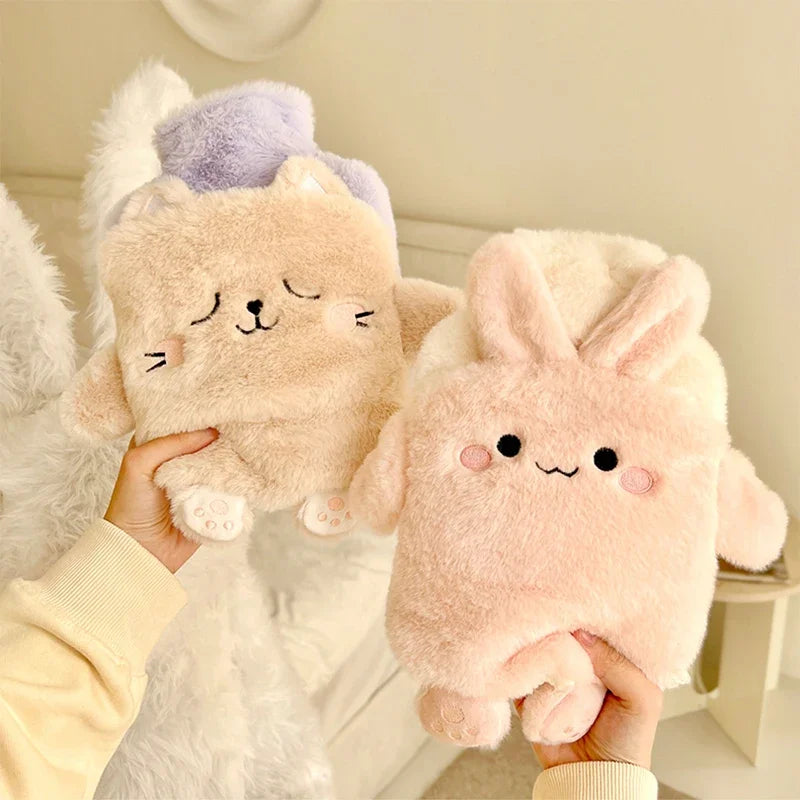 Peluche Lapin Bouillotte Rose - vue 3