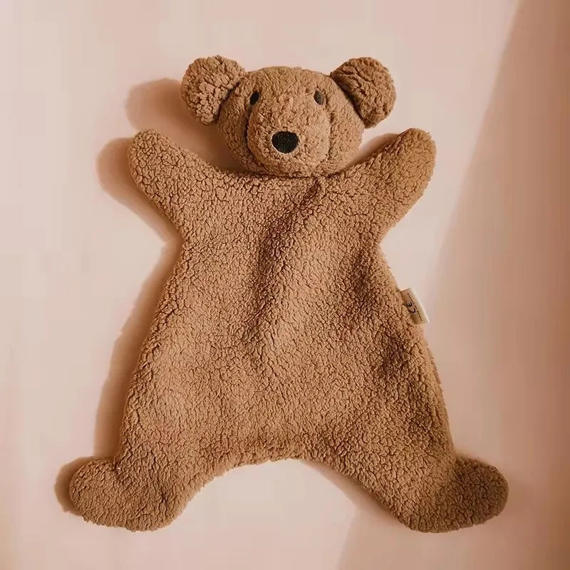 Doudou Ours Plat Marron