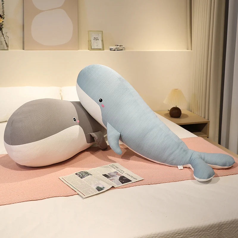 Coussin Peluche Baleine en Soie Glacée - vue 2