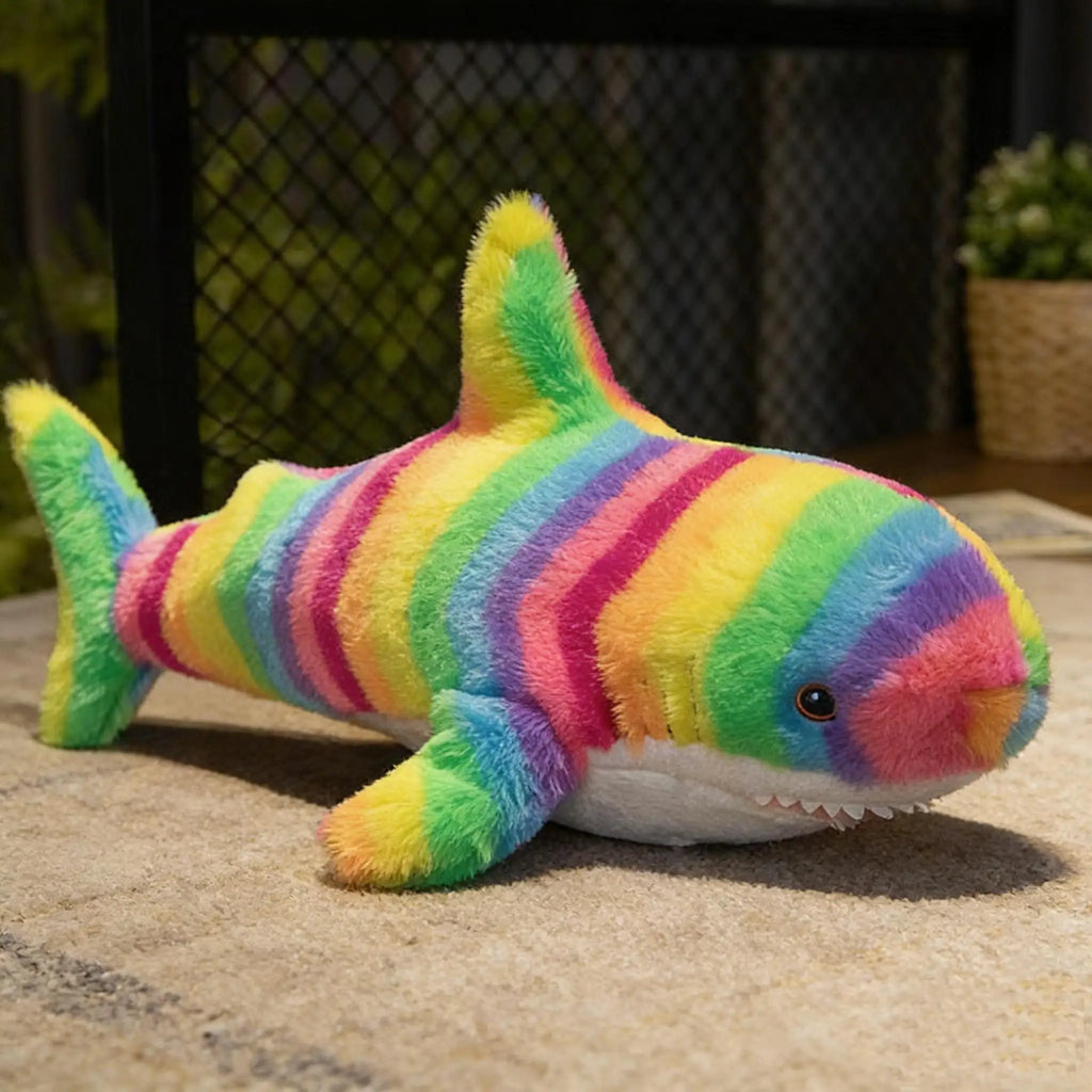 Peluche Requin Arc en Ciel - 40cm - vue 2
