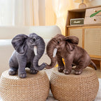 Doudou Éléphant Réaliste Assis - vue 3