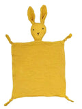 Doudou Lapin en Mousseline de Coton - Jaune - vue 2