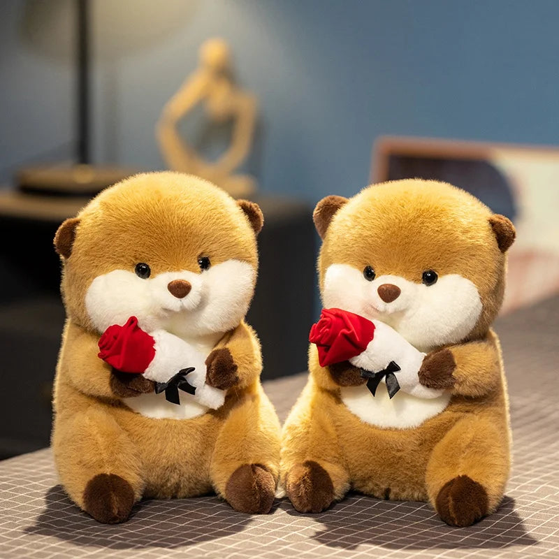 Doudou Loutre avec Rose - vue 6