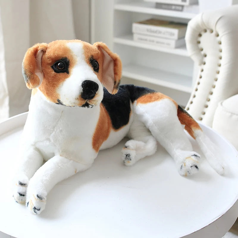 grande peluche beagle réaliste