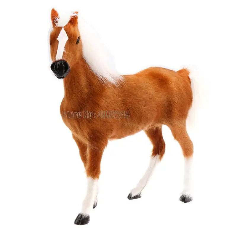 Figurine Cheval en Peluche Réaliste - vue 4