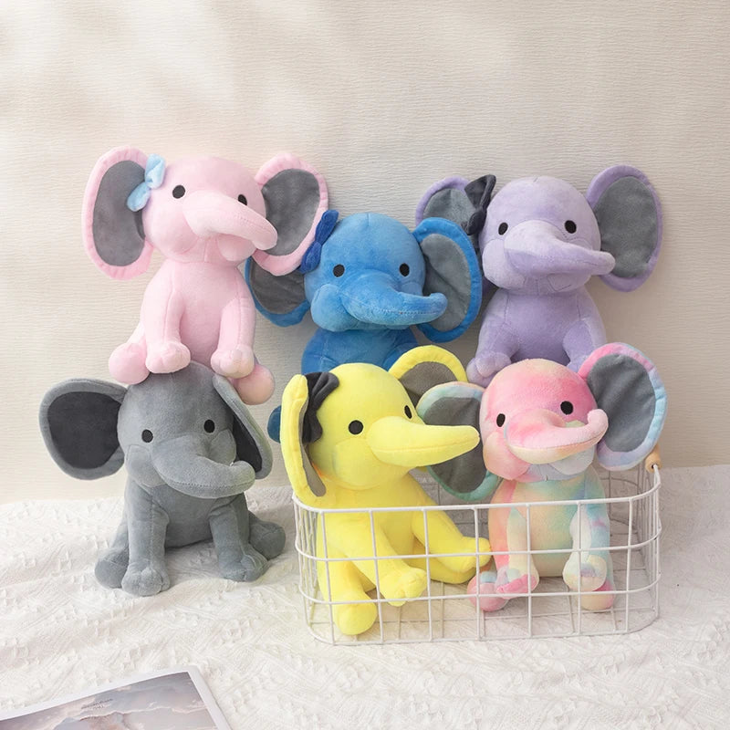 Doudou Éléphant 25 Cm - Multiples Couleurs - vue 3