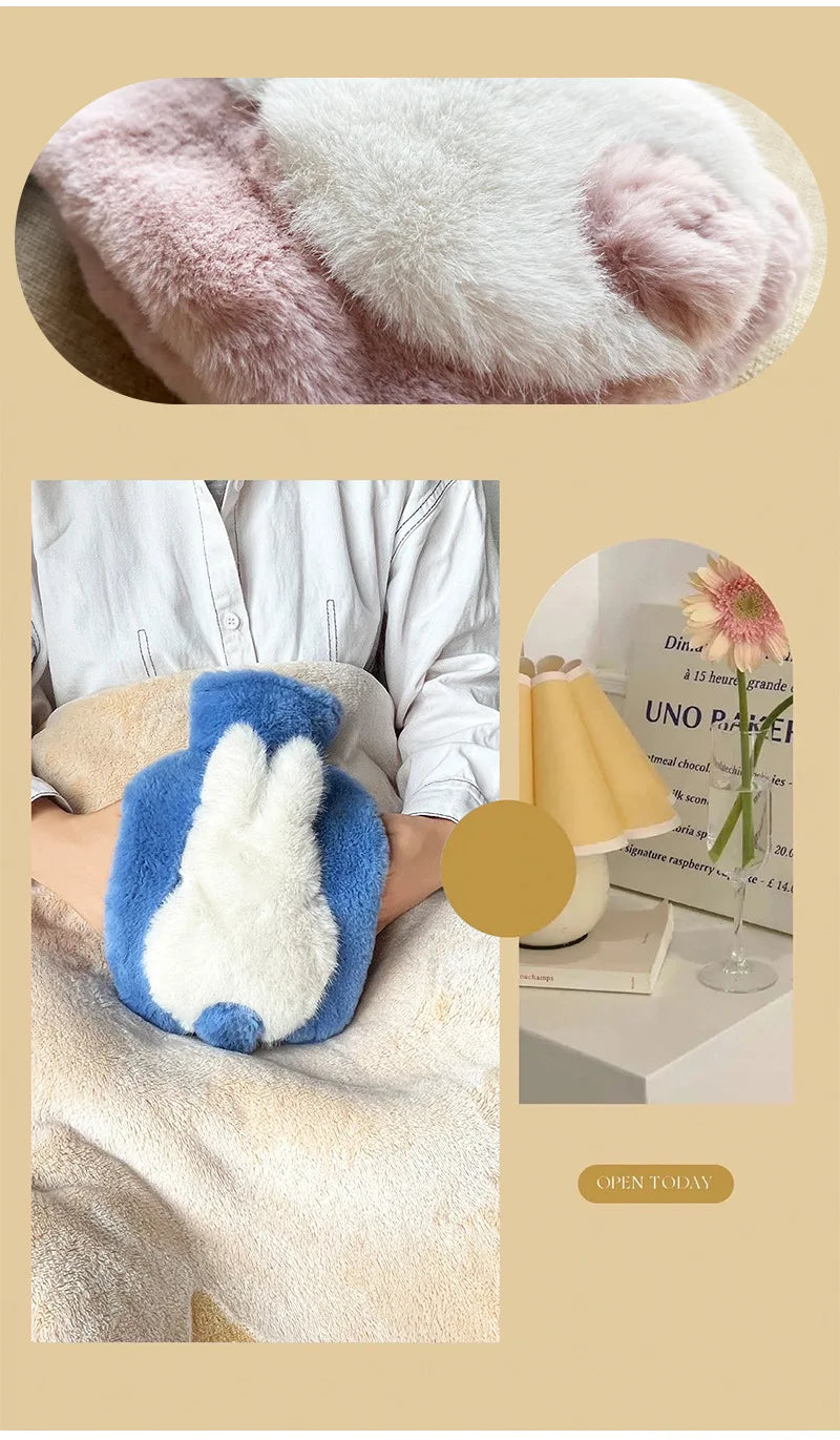 Bouillotte en Peluche de Lapin 1000ml - vue 3