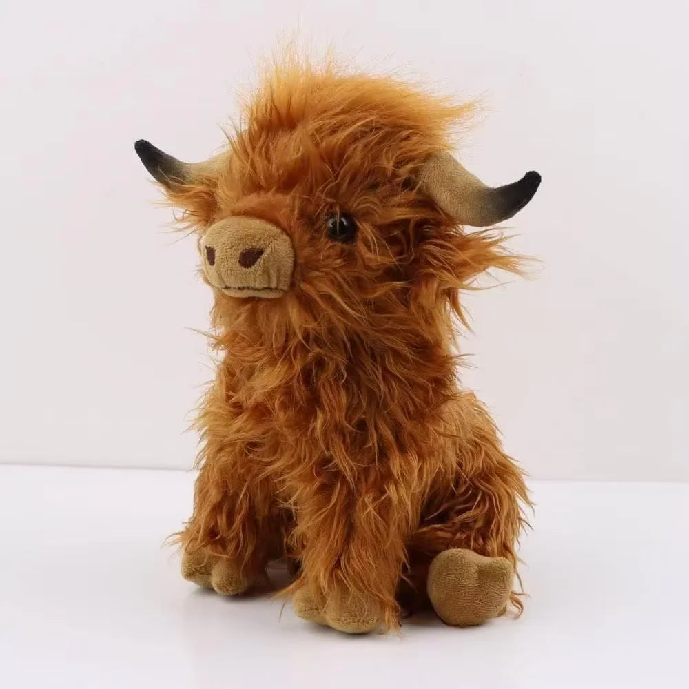 Peluche Vache Highland Réaliste - vue 2
