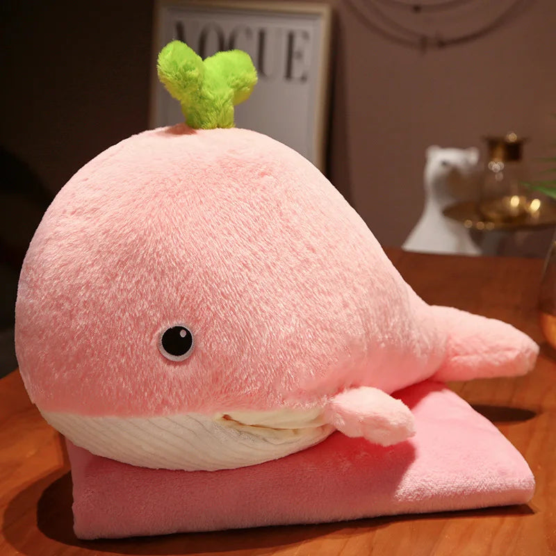 Doudou Baleine Rose Mignonne - vue 2