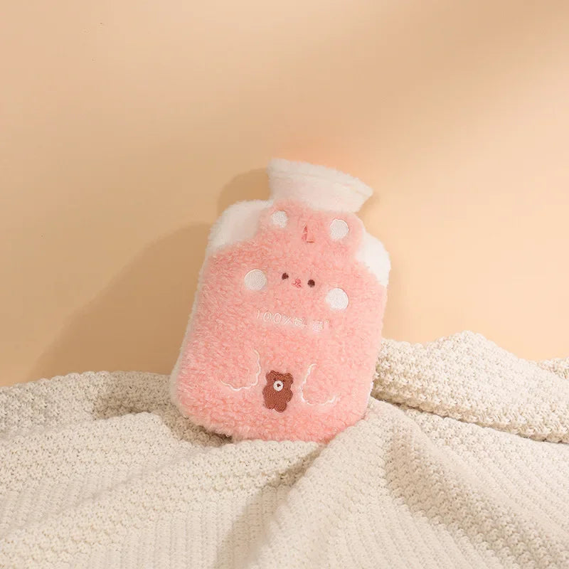 Kawaii Bouillotte Lapin Rose et Blanc Japon - vue 6