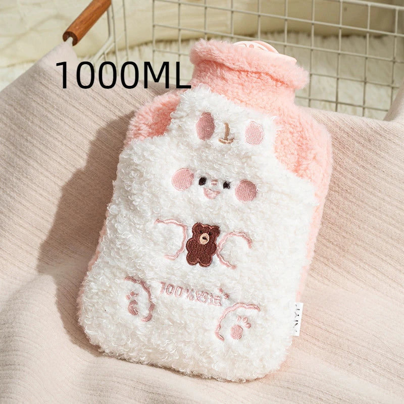 Kawaii Bouillotte Lapin Rose et Blanc Japon - vue 11