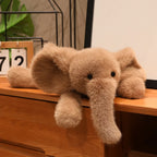 Peluche Éléphant Marron - 30 Cm - vue 2