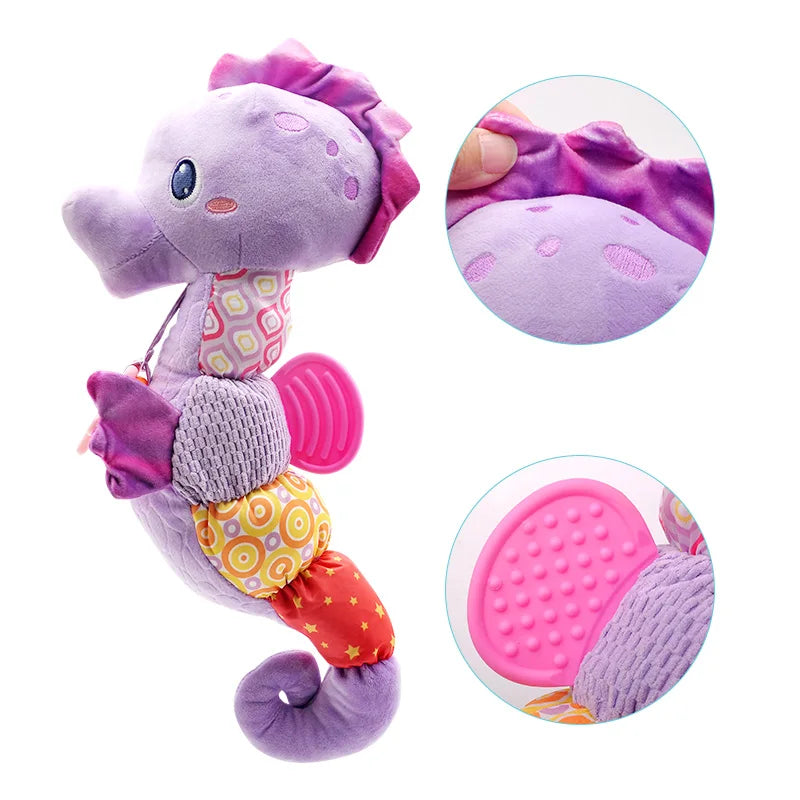 Hochet Hippocampe en Peluche - vue 6