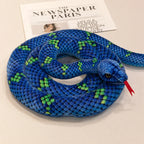 Serpent en Peluche Réaliste - vue 4