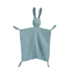 Doudou Lapin Plat - Bleu - vue 2