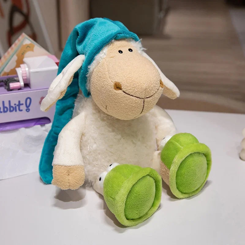 Peluche Mouton avec Bonnet Bleu - vue 2