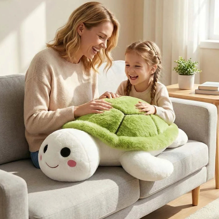 Peluche Tortue Blanche Mignonne - vue 3