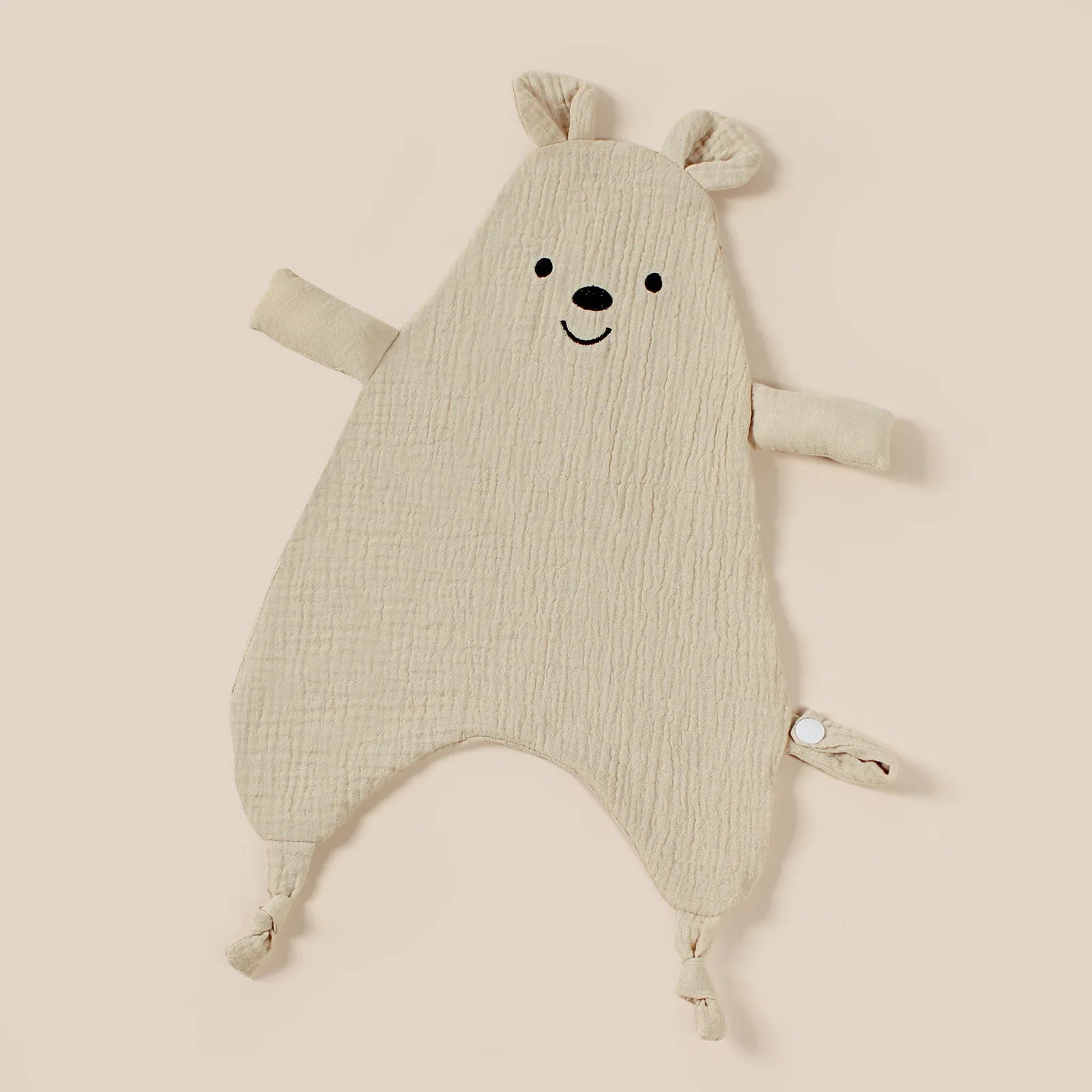 Doudou Plat Ourson en Coton - Multiples Couleurs - vue 8