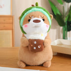 Peluche Loutre Beige Déguisé - vue 3