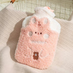 Kawaii Bouillotte Lapin Rose et Blanc Japon - vue 3